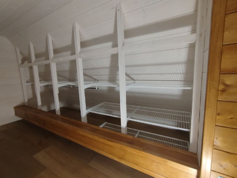 Белая двухсторонняя гардеробная, ~2,5×3 м, фото 2