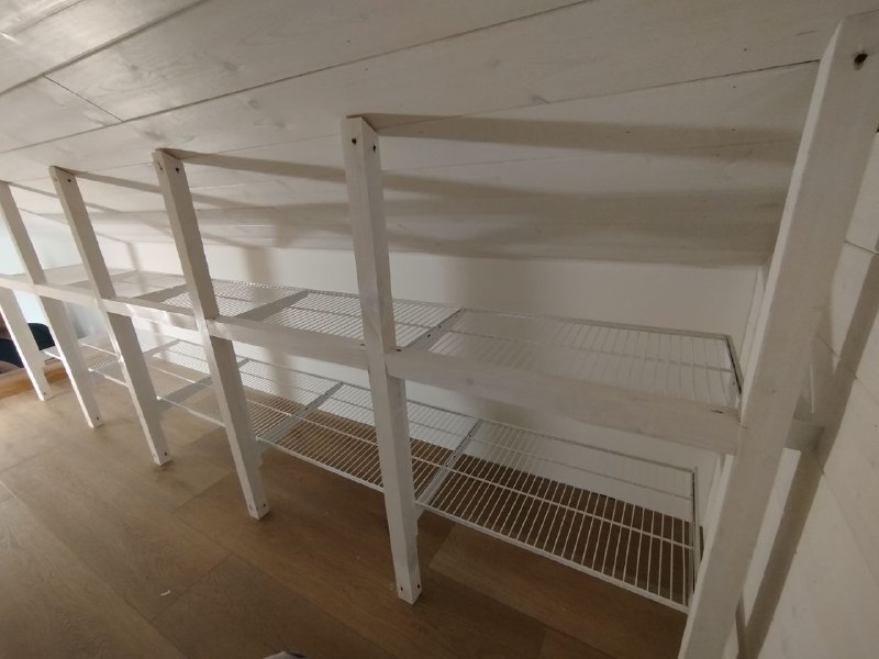 Белая двухсторонняя гардеробная, ~2,5×3 м, фото 3