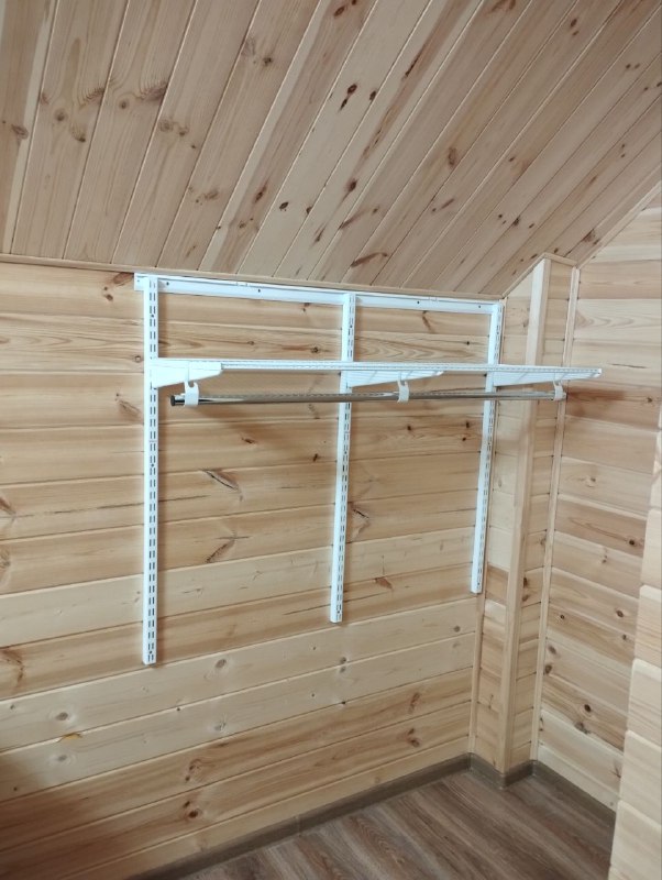 Белая двухсторонняя гардеробная, ~3×4 м, фото 1