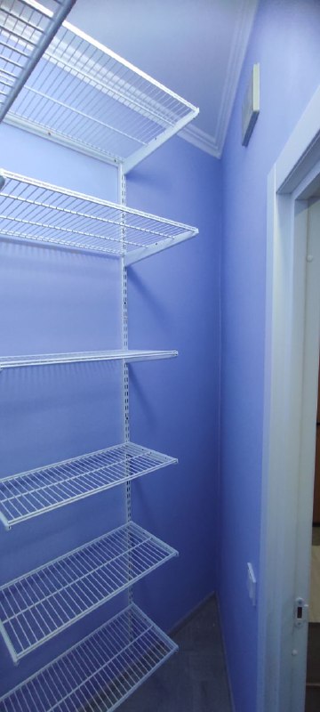 Белая угловая гардеробная, ~1,3×1,5 м, фото 3