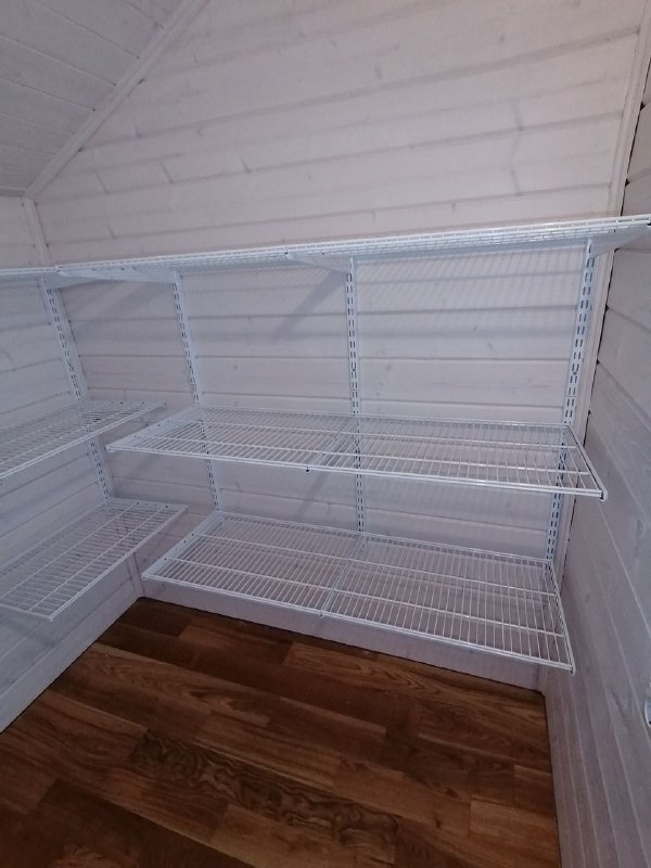 Белая угловая гардеробная, ~1,8×2,1 м, фото 2