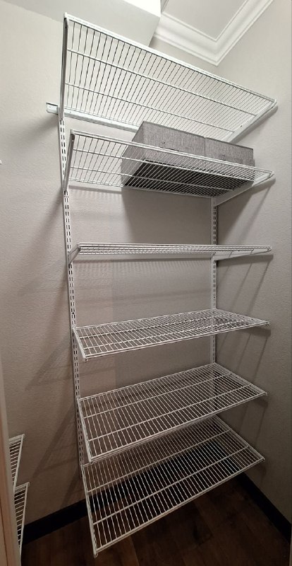 Белая угловая гардеробная, ~1,2×1 м, фото 2