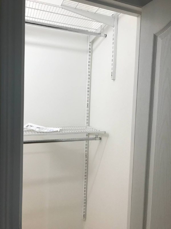 Белая угловая гардеробная, ~1,1×2 м, фото 2