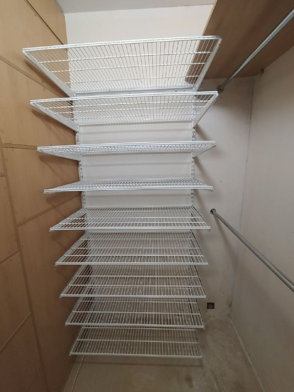 Белая угловая гардеробная, ~1,2×1,8 м, фото 2