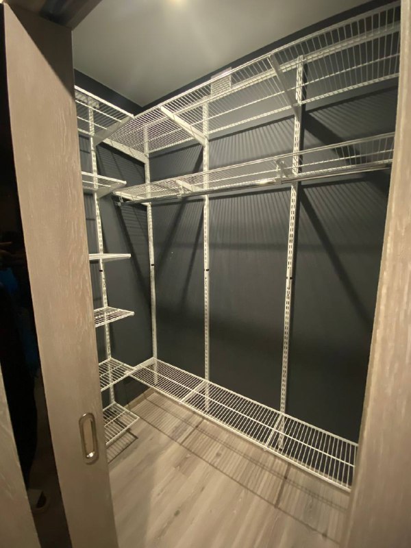 Белая угловая гардеробная, ~2,1×1,5 м, фото 2