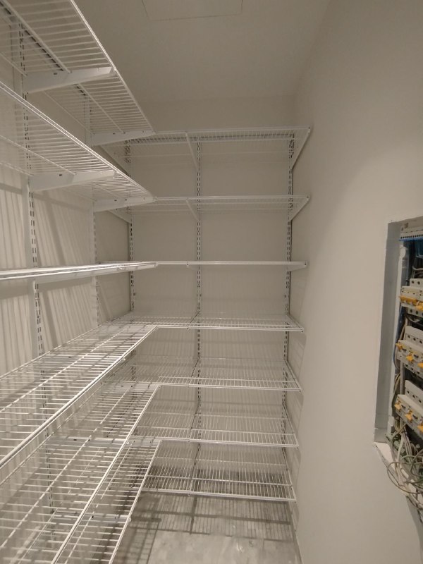 Белая угловая гардеробная, ~2,4×1,8 м, фото 2