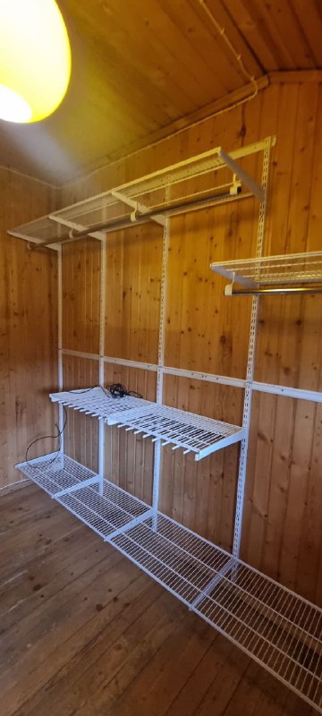 Белая угловая гардеробная, ~1,8×3 м, фото 2