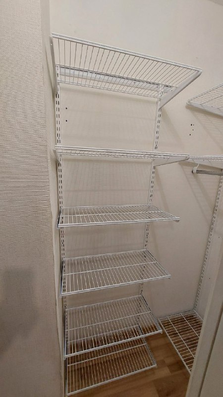 Белая угловая гардеробная, ~0,9×1,8 м, фото 2