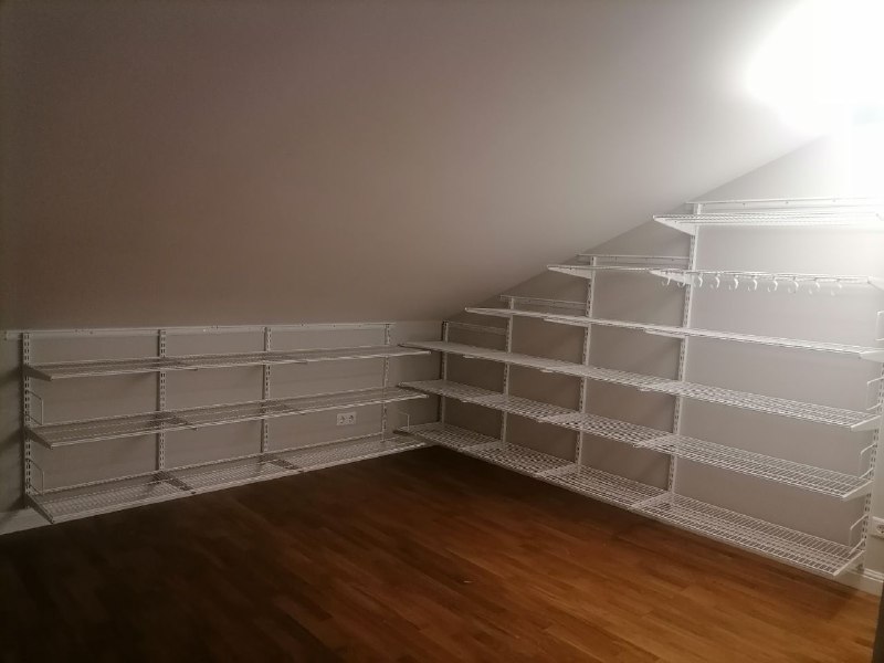 Белая угловая гардеробная, ~2,8×2,5 м, фото 1