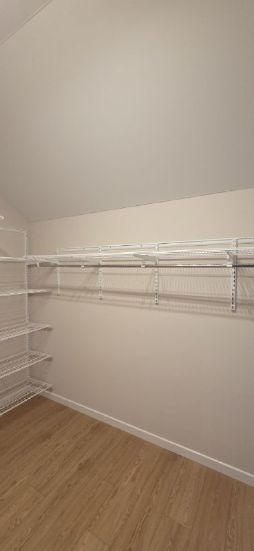 Белая угловая гардеробная, ~2,7×3 м, фото 2
