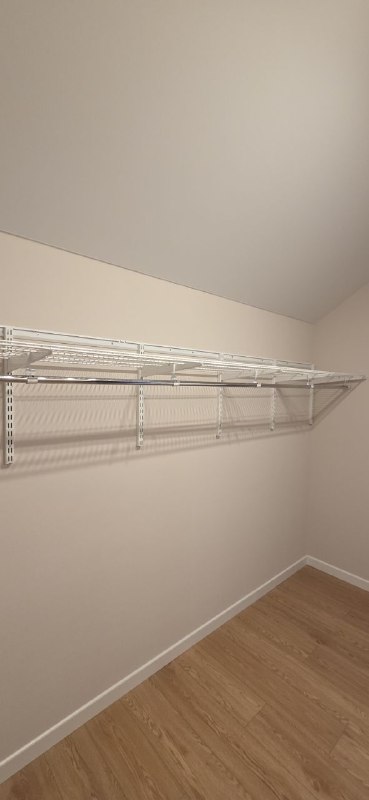 Белая угловая гардеробная, ~2,7×3 м, фото 3