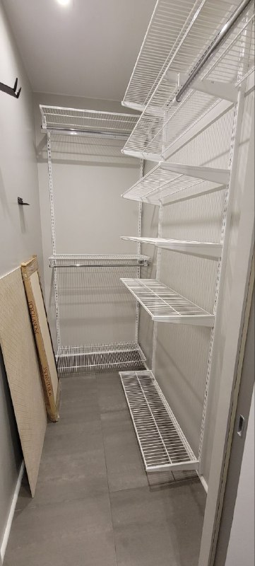 Белая угловая гардеробная, ~1,8×2,4 м, фото 2