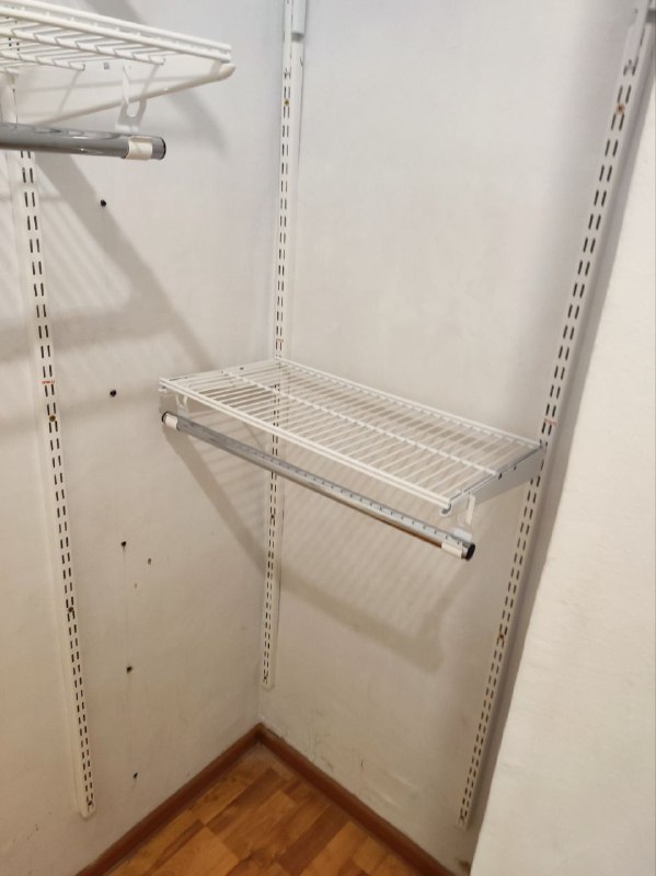 Белая угловая гардеробная, ~1,5×1,8 м, фото 3