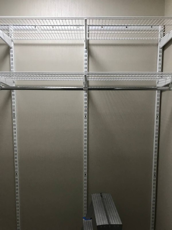 Белая угловая гардеробная, ~1,8×1 м, фото 2