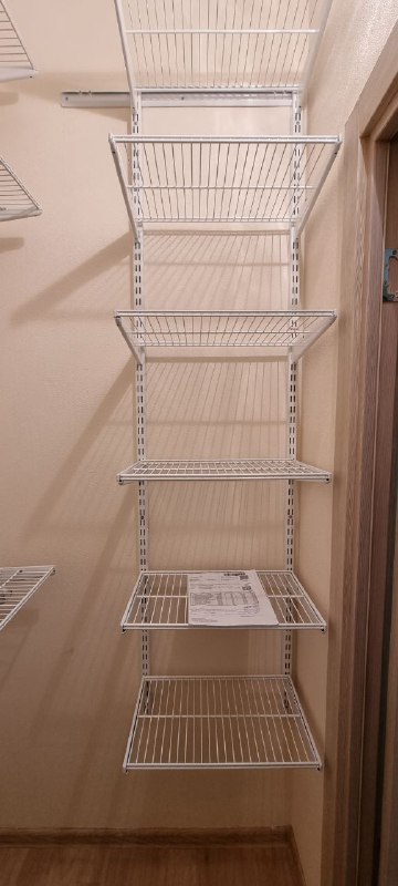 Белая угловая гардеробная, ~1,8×1,2 м, фото 2