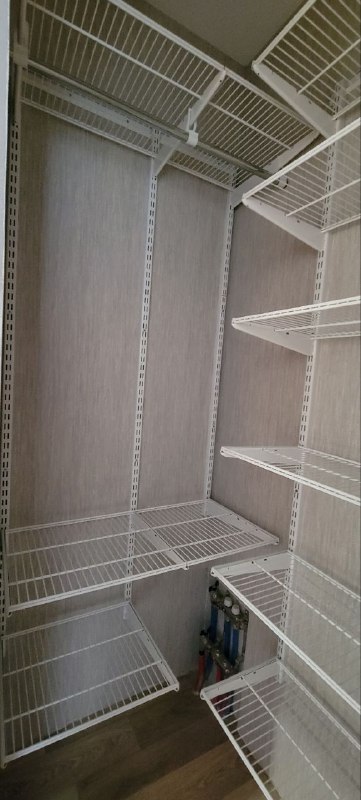 Белая угловая гардеробная, ~1,2×1,5 м, фото 2