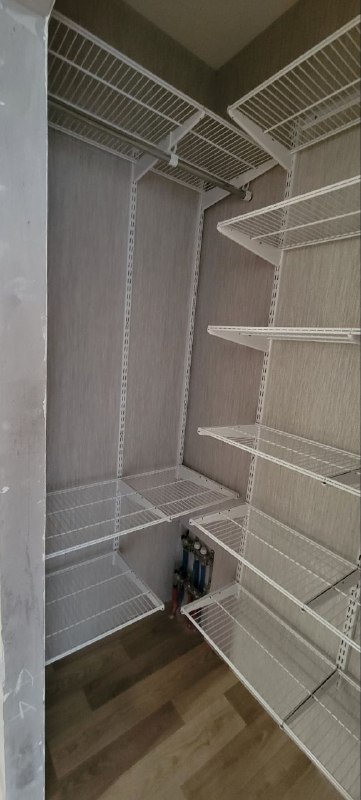 Белая угловая гардеробная, ~1,2×1,5 м, фото 3