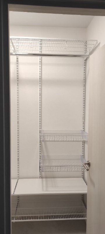 Белая угловая гардеробная, ~1,5×1,5 м, фото 4