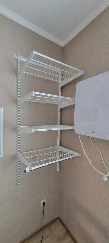 Белая угловая гардеробная, ~1,8×1,2 м, фото 2