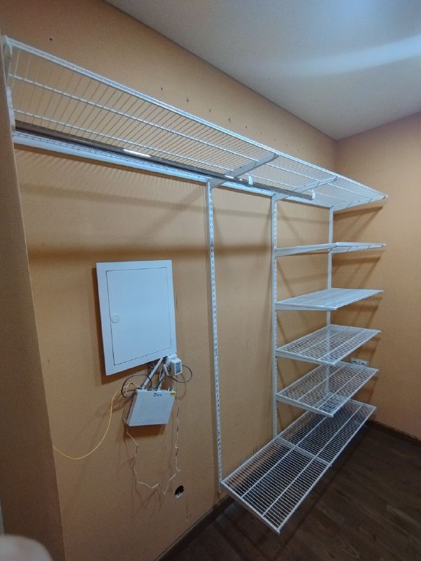 Белая угловая гардеробная, ~2,7×2 м, фото 4
