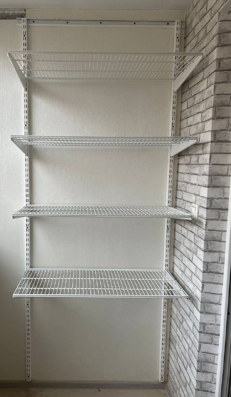Белая угловая гардеробная, ~1,8×1 м, фото 1