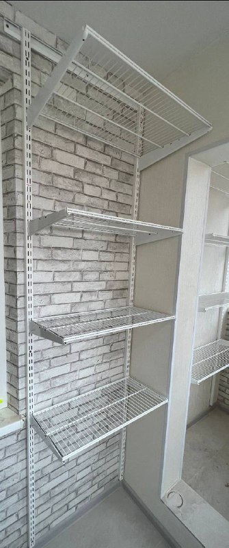 Белая угловая гардеробная, ~1,8×1 м, фото 2