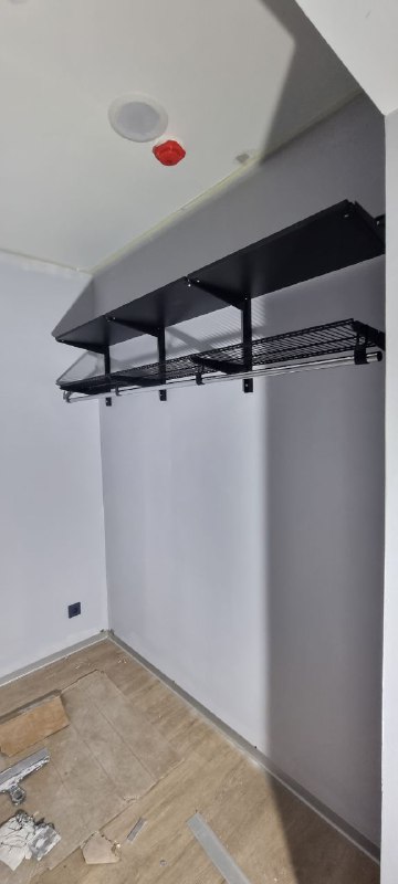 Чёрная двухсторонняя гардеробная, ~1,8×2 м, фото 3