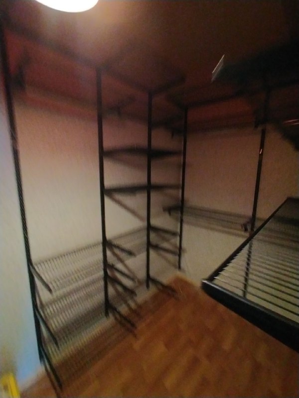 Чёрная П-образная гардеробная, ~1,8×2,5 м, фото 2