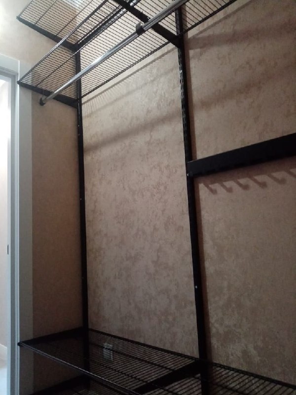 Чёрная угловая гардеробная, ~1,8×2,2 м, фото 6