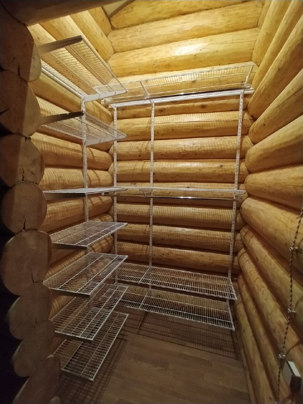 Серая угловая гардеробная, ~1,5×1,6 м, фото 3