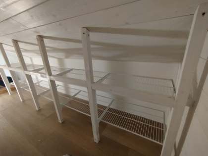 Белая двухсторонняя гардеробная, ~2,5×3 м, фото 3
