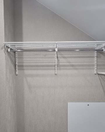 Белая П-образная гардеробная, ~2,1×2,8 м, фото 2