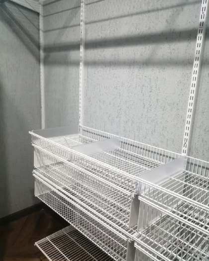 Белая П-образная постирочная с выдвижными корзинами, ~1,8×2 м, фото 3