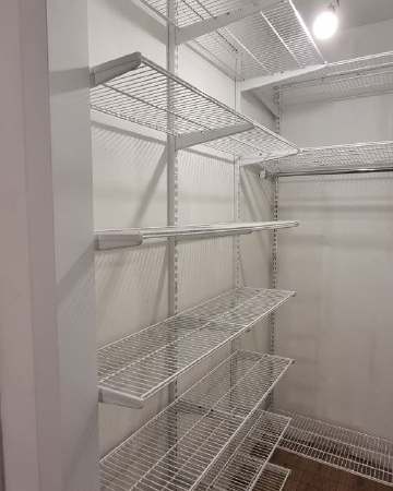 Белая угловая гардеробная, ~1,2×2 м, фото 2