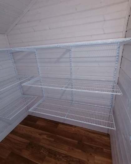 Белая угловая гардеробная, ~1,8×2,1 м, фото 2