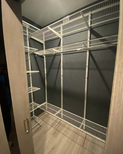 Белая угловая гардеробная, ~2,1×1,5 м, фото 2