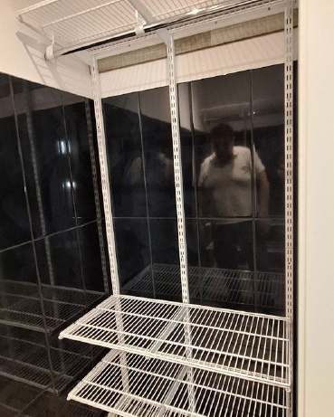 Белая угловая гардеробная, ~1,8×0,8 м, фото 2