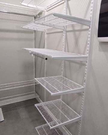 Белая угловая гардеробная, ~0,9×1,6 м, фото 2