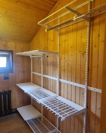 Белая угловая гардеробная, ~1,8×3 м, фото 3
