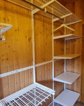 Белая угловая гардеробная, ~1,8×3 м, фото 4