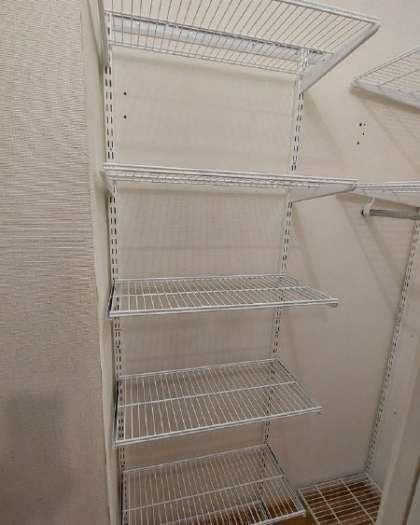 Белая угловая гардеробная, ~0,9×1,8 м, фото 2