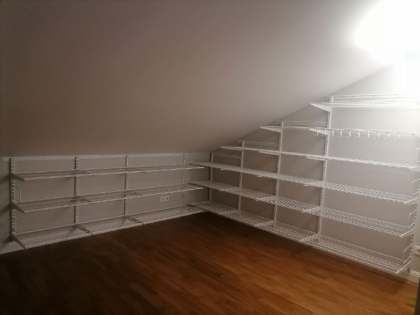 Белая угловая гардеробная, ~2,8×2,5 м, фото 1