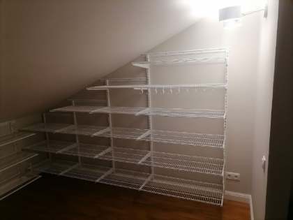 Белая угловая гардеробная, ~2,8×2,5 м, фото 2