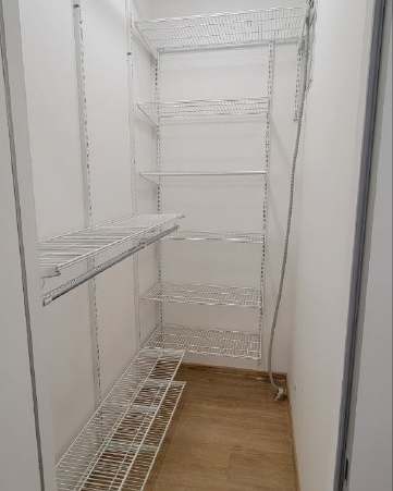 Белая угловая гардеробная, ~1,8×1,5 м, фото 3