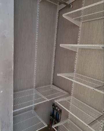 Белая угловая гардеробная, ~1,2×1,5 м, фото 3