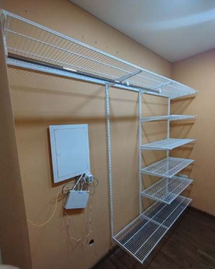 Белая угловая гардеробная, ~2,7×2 м, фото 4