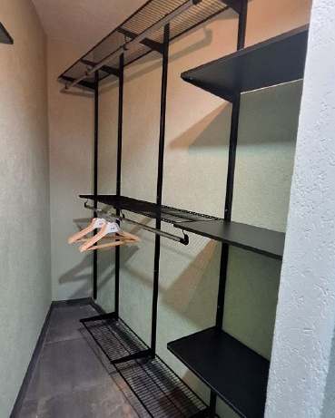 Чёрная двухсторонняя гардеробная, ~2,7×1,8 м, фото 4