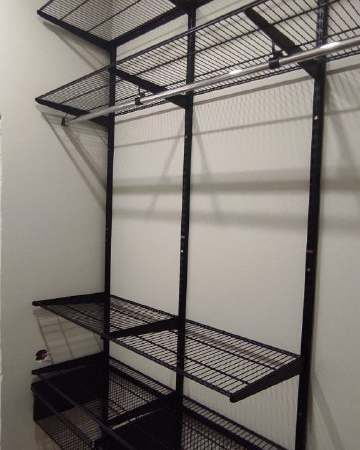 Чёрная угловая гардеробная, ~1,8×2,1 м, фото 2