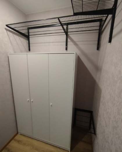 Чёрная угловая гардеробная, ~1,8×2,5 м, фото 2