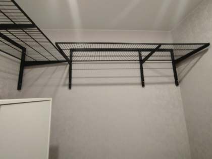 Чёрная угловая гардеробная, ~1,8×2,5 м, фото 3